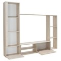 Mobilier living Blossom, Pakoworld, 220x32.4x177.5 cm, PAL melaminat, light sonoma