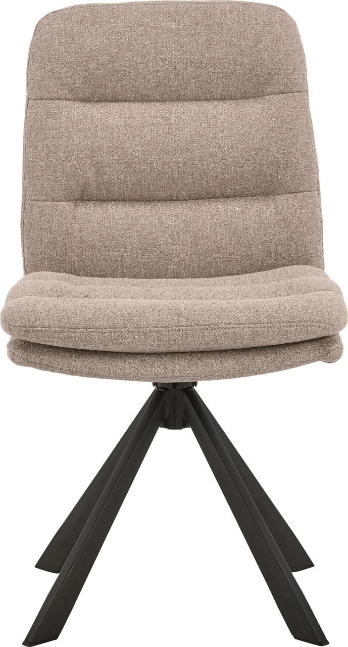 Scaun Dean, Actona, 47.5x57x85 cm, rotativ, tesatura structurata/otel, bej - view 8