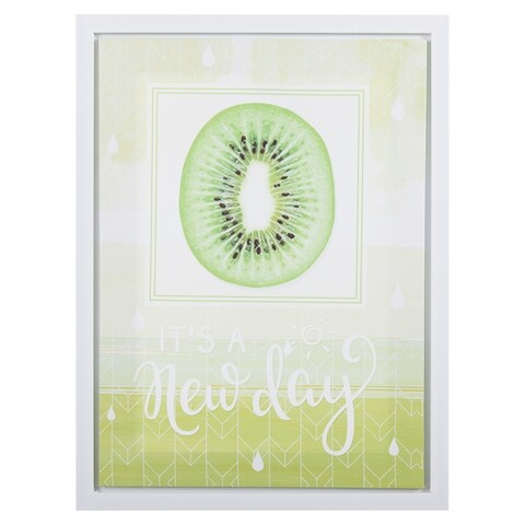 Tablou decorativ Kiwi, Creaciones Meng, 30x40 cm, canvas/MDF/polistiren
