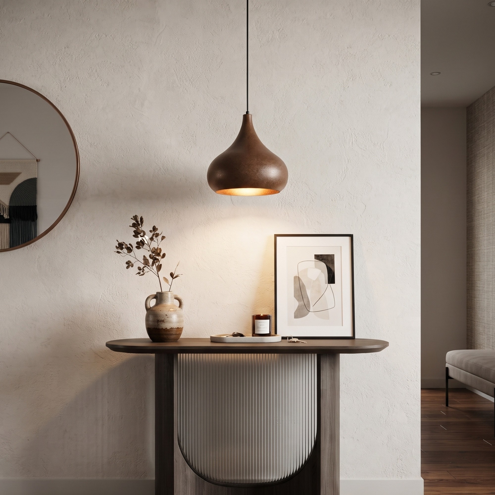 Lampă suspendată, Opviq, 536NTD4105, Maro