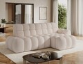 Coltar extensibil stanga 3 locuri ELTAP, Ceedro, 283x165x98 cm, lemn/poliester, bej