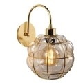 Lampa de perete, Sheen, Safderun - 402-A, E27, 100 W, metal/sticla