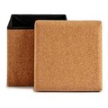Cutie cu capac Cork, Gift Decor, pliabila, 31 x 31 x 31 cm, MDF/pluta
