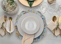 Serviciu de masa, 24 piese, DNR0004, Mia, ceramica, multicolor