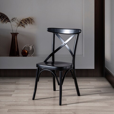 Scaun, Fairfax, Albero15, 42x89x45 cm, 100% LEMN THONET , Negru