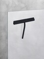 Racleta pentru baie Agana, Wenko, 25x4x22 cm, inox/silicon, negru