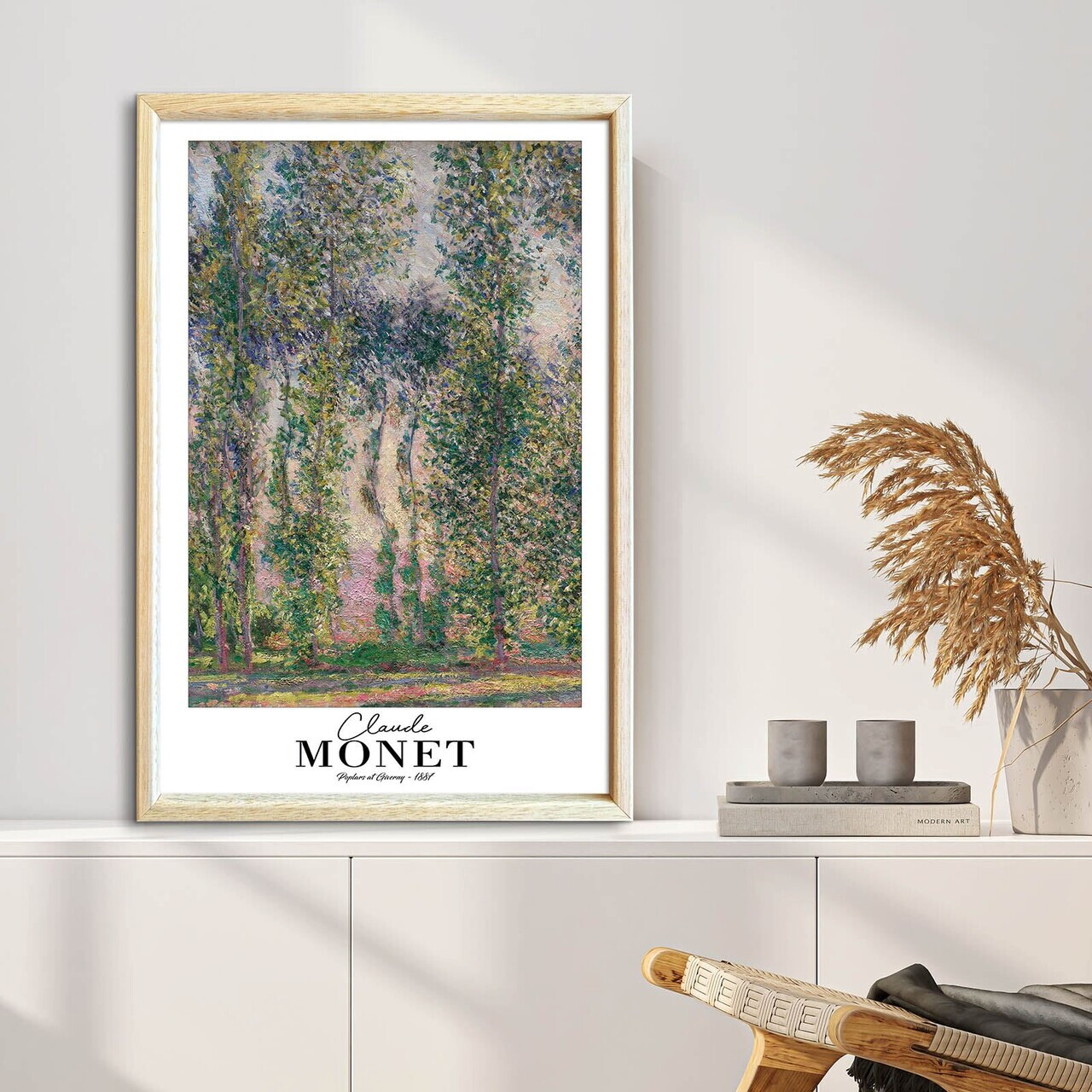 Tablou decorativ, 4262AHSMONET-023, Lemn masiv, Fundal: 100% MDF (Grosime: 2,7 mm), Multicolor - view 3