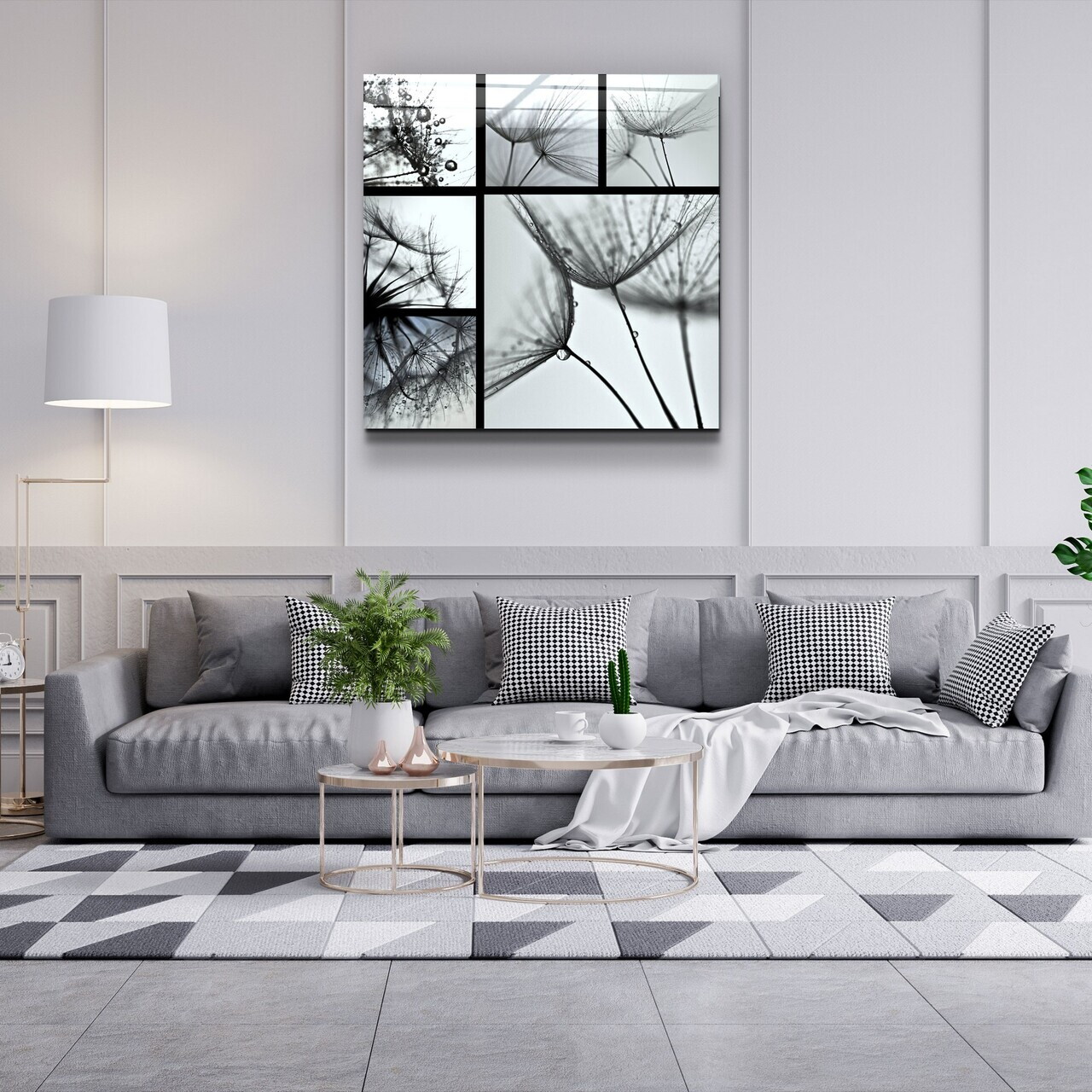 Tablou decorativ, Kgls_1062, Dimensiune: 80 x 80, Multicolor — imaginea 5
