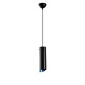 Lustra Sivani MR - 831, Opviq, 8 x 114 cm, 1 x E27, 40W, negru/albastru