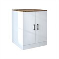 Dulap masina de spalat, Hanah Home, 1016.51, 70x90x69 cm, PAL MELAMINAT, Pin Atlantic / Alb