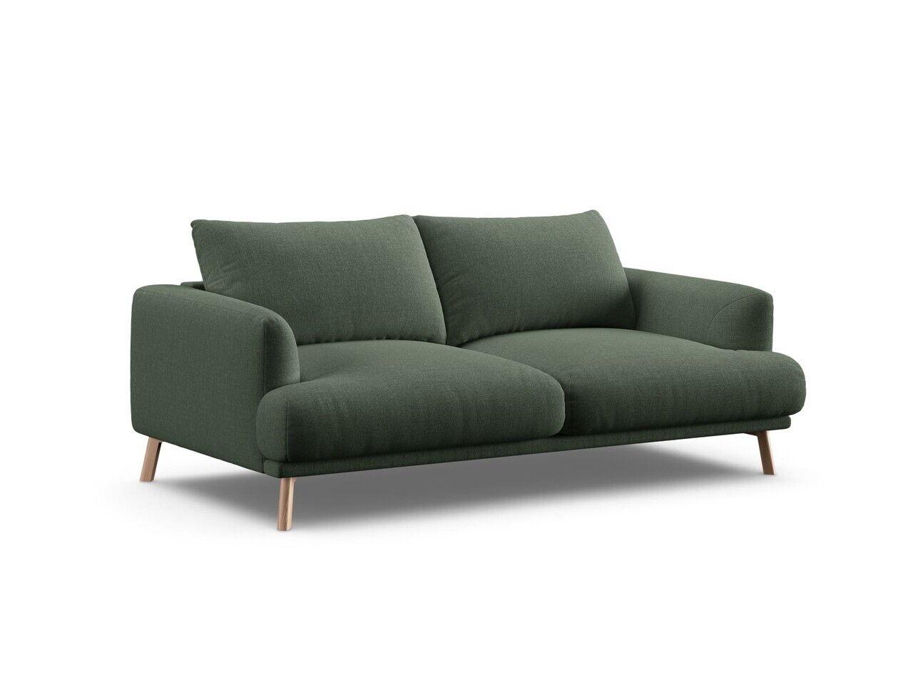 Canapea 2 locuri, Naomi, Micadoni Home, 170x95x75 cm, tesatura structurata, verde muschi — imaginea 5