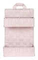 Organizator cu montare pe usa 3 compartimente, Wenko, Adria Small Mini, 21 x 32 cm, 100% polipropilena, roz