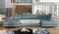 Coltar extensibil dreapta 6 locuri ELTAP, Rod-39, Rodrigo, 345x202x90 cm, lemn/poliester, albastru deschis
