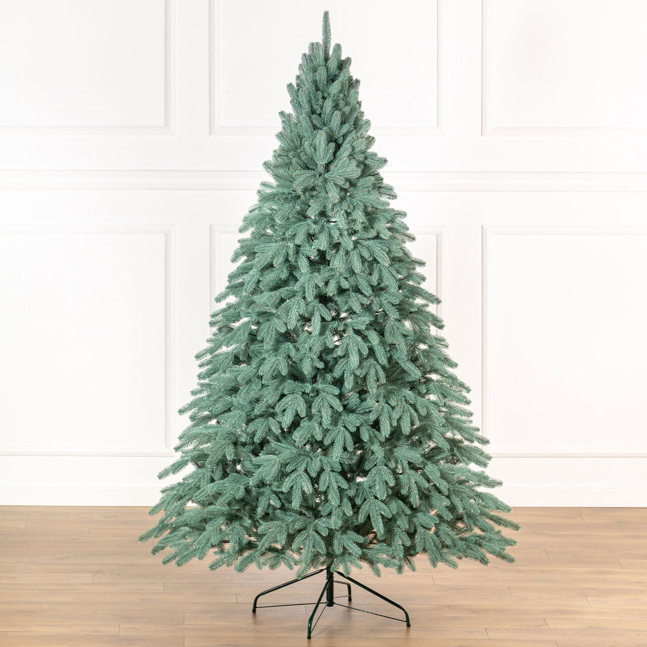 Brad artificial Christmas Deluxe by Sersimo, Laponia Select argintiu, integral 3D, 210cm — imaginea 19