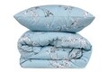 Lenjerie de pat dubla King Quilt(FR) Chicory, Türkiz, 3 piese, 240x220 cm, bumbac ranforce, albastru