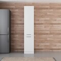 Dulap pentru bucatarie, Hanah Home, Minar, 45x222x58 cm, Alb