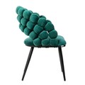 Scaun Bubble, Homla, 61x57.5x81.7 cm, metal/catifea din poliester, verde