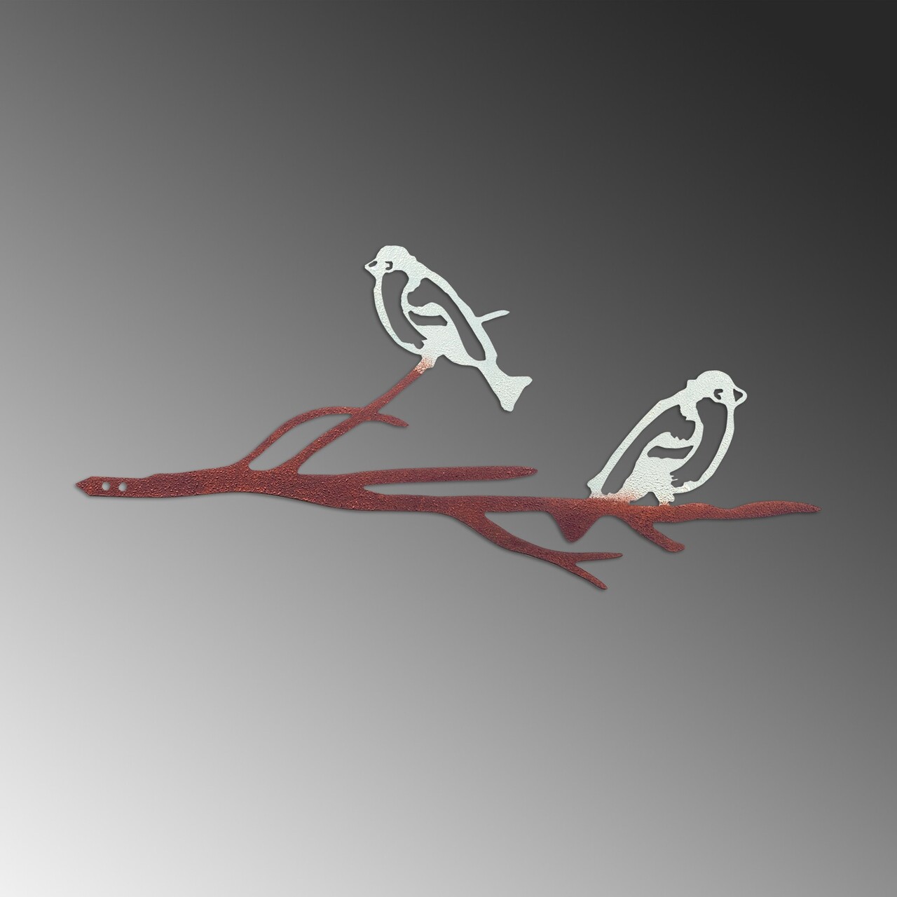 Obiect decorativ de grădină, Bird on the branch 28, 20x45 cm, Multicolor - imagine 5