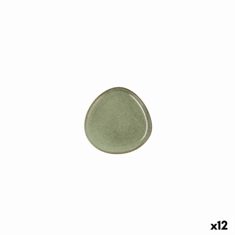 Set 12 farfurii, Bidasoa, Ikonic, Ø 11 cm, ceramica, verde Bidasoa