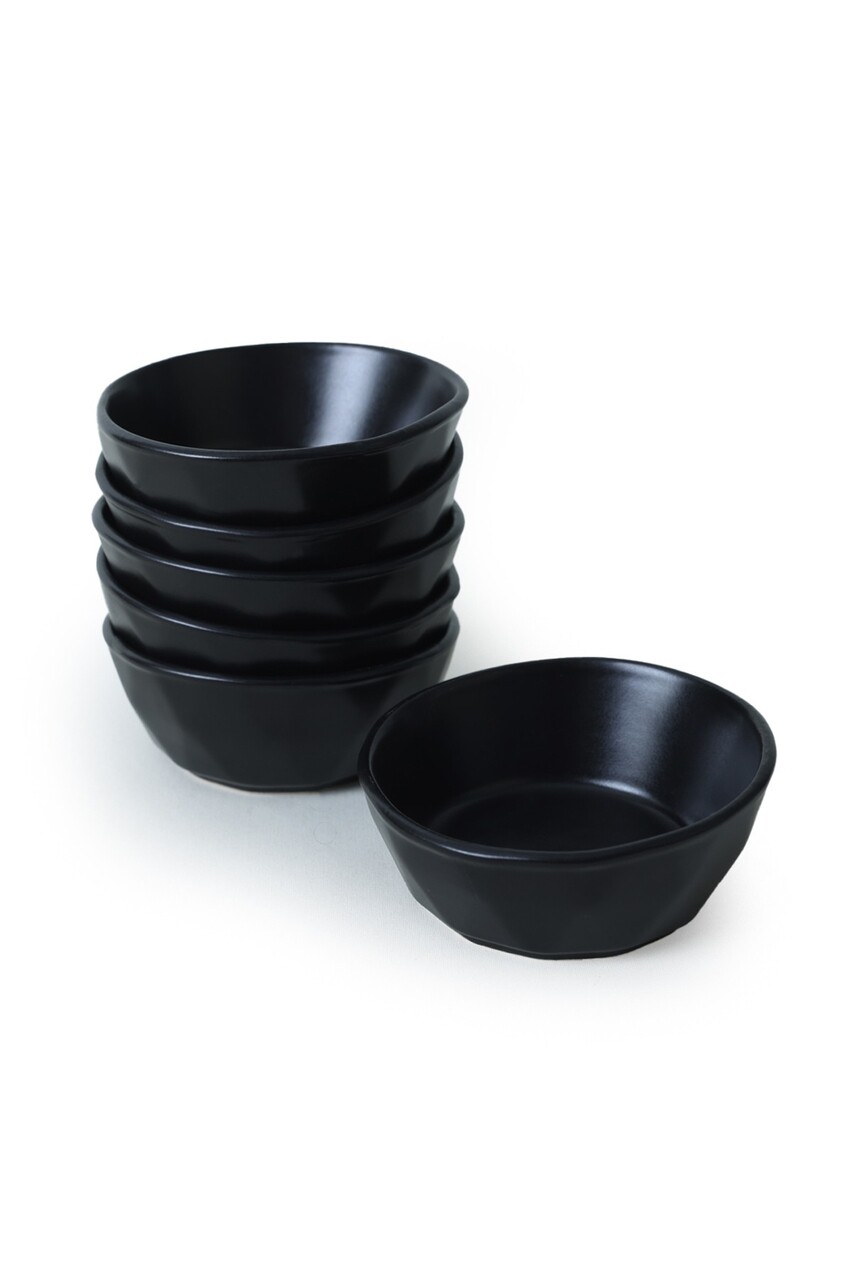 Set de boluri pentru aperitive (6 piese), L'essentiel Maison, 275KRM2429, Antibacterian, Negru - view 6