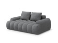 Canapea 2 locuri, Linz, Cosmopolitan Design, 175x100x84 cm, tesatura structurata, gri