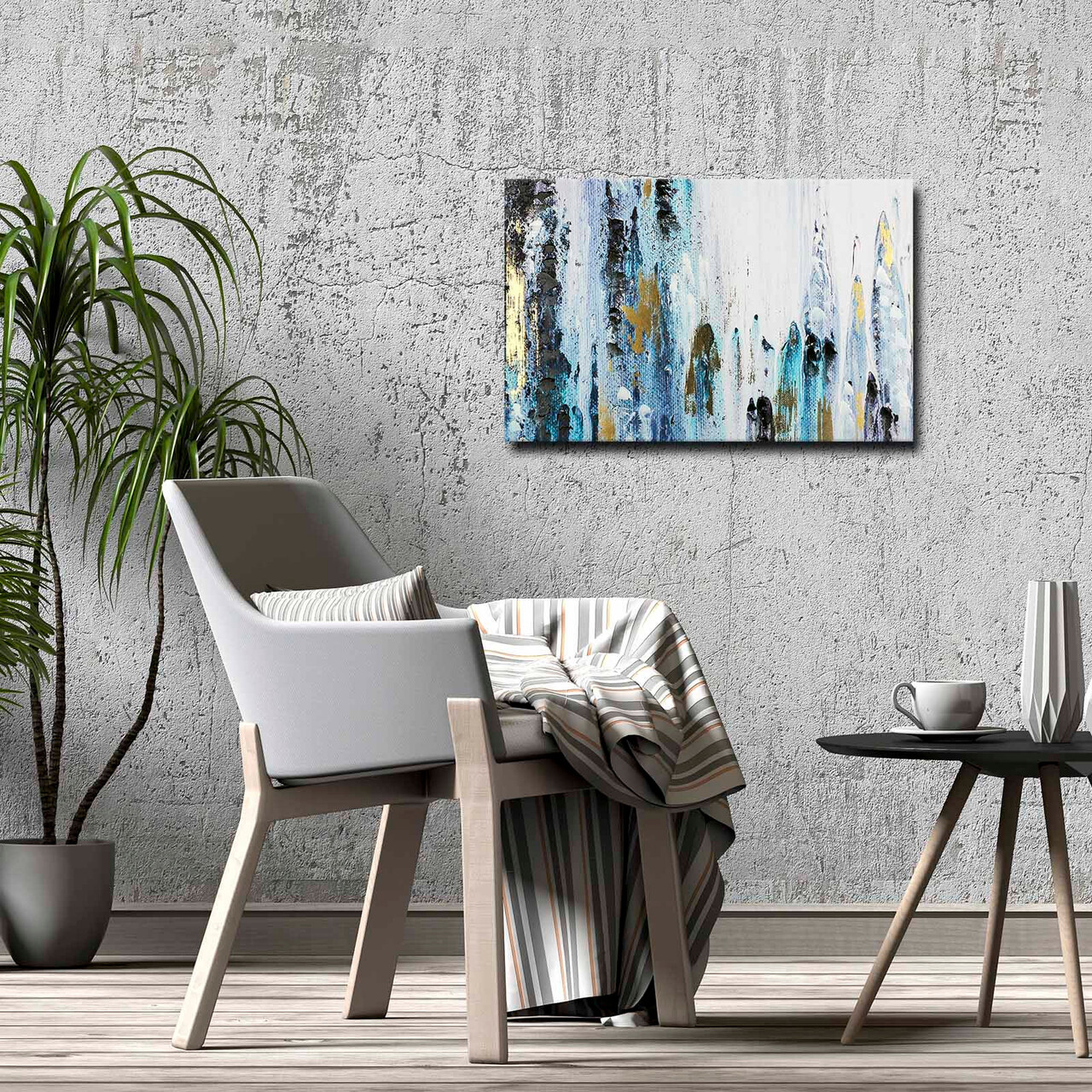 Tablou decorativ, 4570ABSC, Lemn, Multicolor - view 2