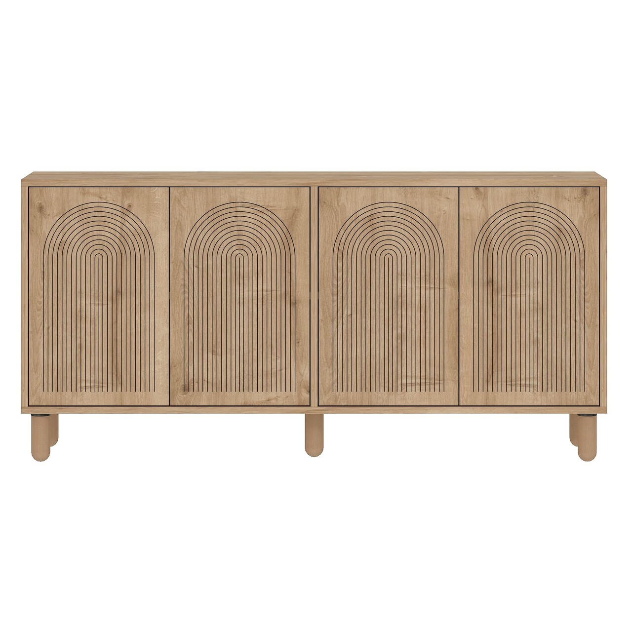 Consola, Hanah Home, Doresta, 150x73x36 cm, PAL, Maro - imagine 4