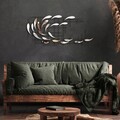 Decoratiune de perete, Sheen, Metal, Latime: 100 cm / Inaltime: 45 cm / Adancime: 4 cm, Multicolor