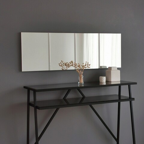 Oglinda decorativa, Neostill, A353, 40x120x2.2cm, Alb