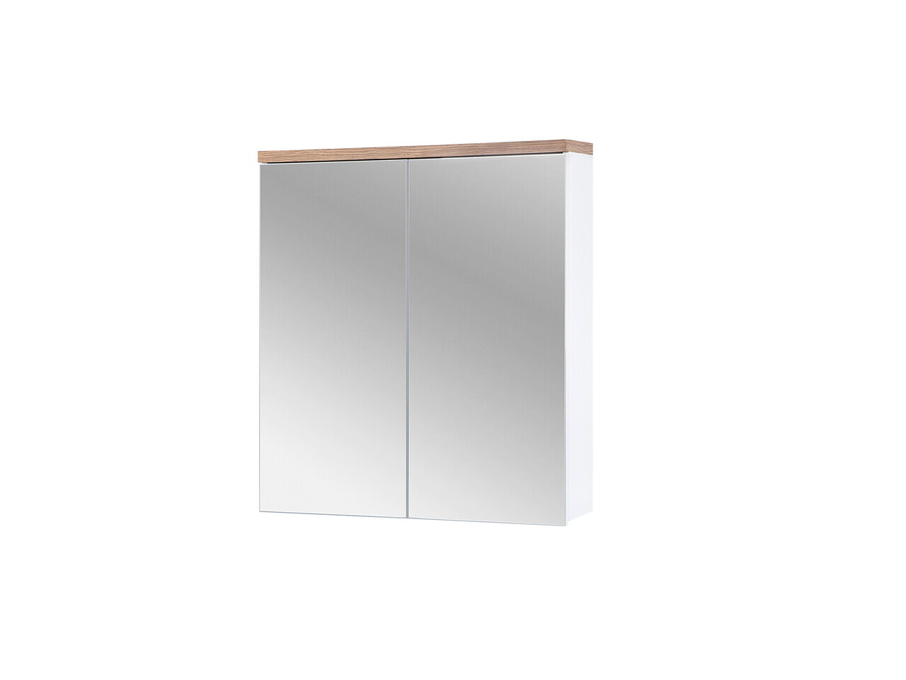 Set mobilier baie Bali White Lava 60 cm, dulap inalt, masca cu lavoar si cabinet cu oglinda, Comad, MDF/PAL, alb - view 5