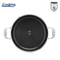 Cratita cu capac Titanium3, Cooking by Heinner, 30x7.8 cm, 4.8 L, inox/sticla, argintiu