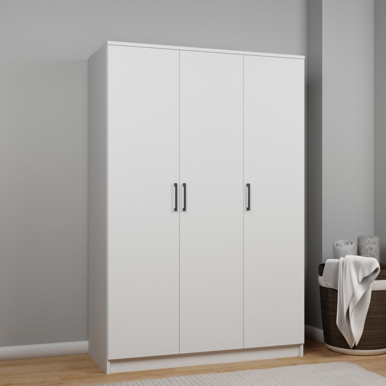 Dulap pentru haine, Miwood, Kardelen 1600-101, Alb - 1 | YEO