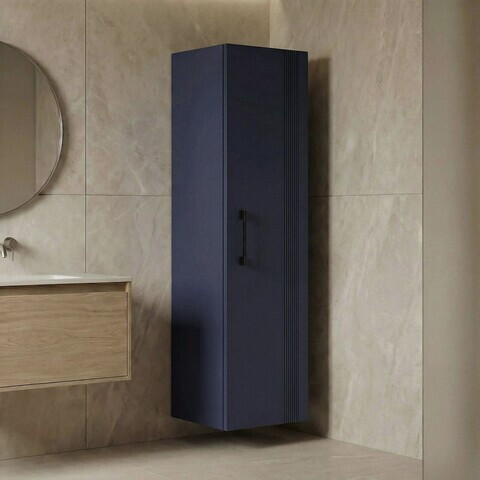Dulap de baie, Hanah Home, Bari 40, Albastru marin mat