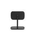 Oglinda cosmetica, Brabantia, Dark Grey, reglabila la 360 grade, factor marire x 5, 20x12.6x28.3 cm, polipropilena, gri inchis