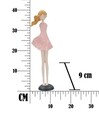 Decoratiune Dolly, Mauro Ferretti, 12x9x40.5 cm, polirasina, roz