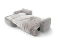 Coltar extensibil stanga 5 locuri, modular, cu lada depozitare, Ella, Micadoni Home, 271x174x94 cm, tesatura structurata chenille, bej inchis