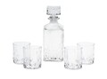Set 4 pahare si sticla pentru whisky, sticla