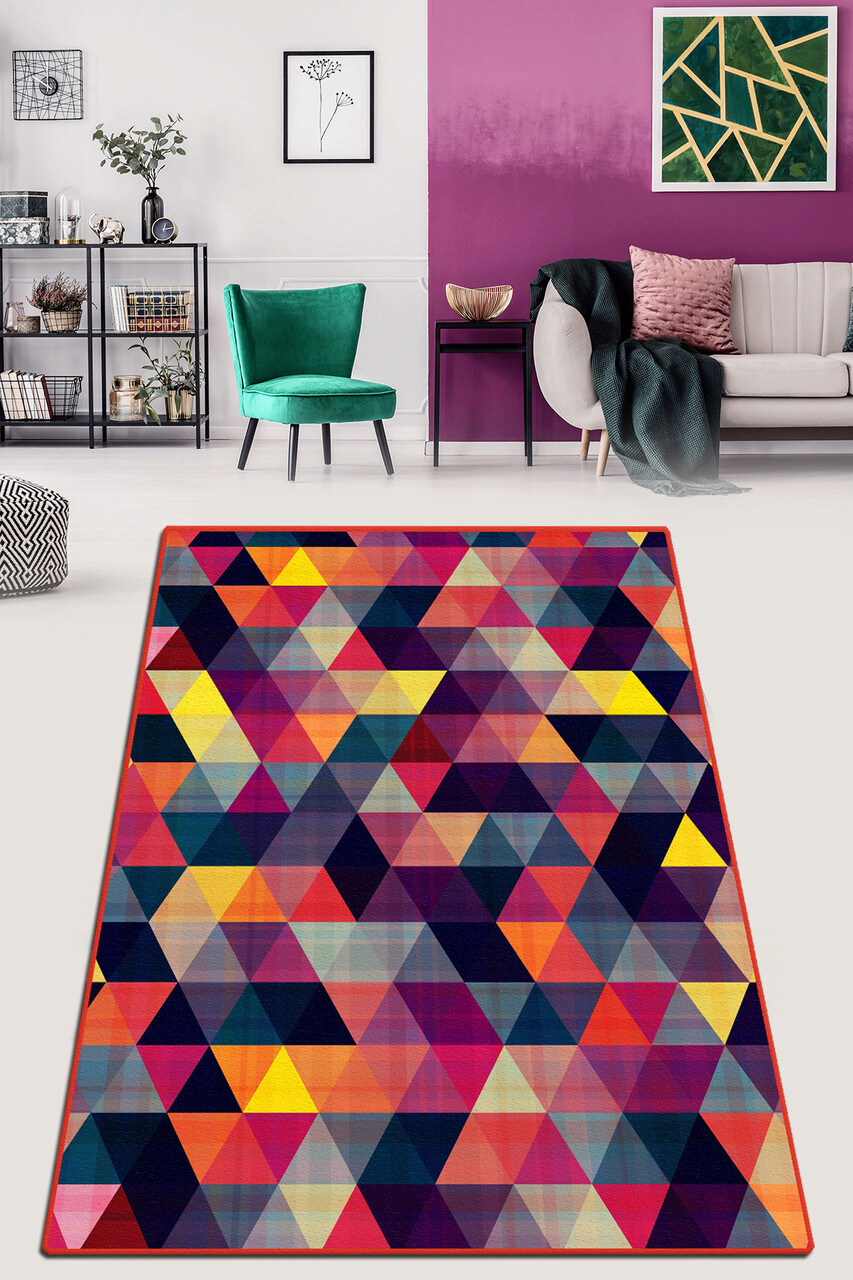 Covor, Bunt Djt, 80x150 cm, Multicolor