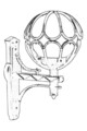 Lampa de exterior, Avonni, 685AVN1124, Plastic ABS, Negru