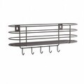 Raft de perete, Hanah Home, Tere, 34x19x10 cm, Negru