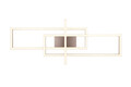 Plafoniera Salinas, TRIO, 100x40x11.5 cm, 34W, 1x SMD, metal, argintiu mat