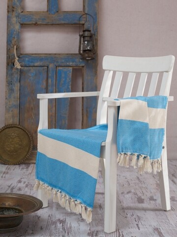 Prosop de plaja elmas, eponj home, 100x180 cm, turcoaz