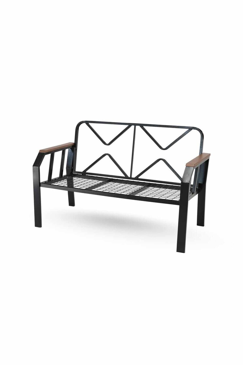 Set mobilier de gradina, Hanah Home, Nergiz 2+1+1, Metal, Gri - view 6