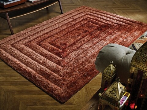 Poza Covor Ridge Terracotta, Flair Rugs, 160 x 230 cm, poliester, maro