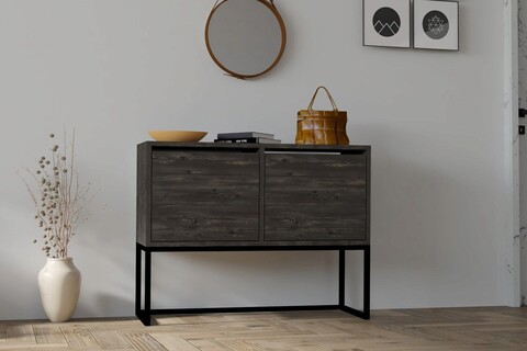 Consola, asse home, zermat, 90x70x34 cm, antracit