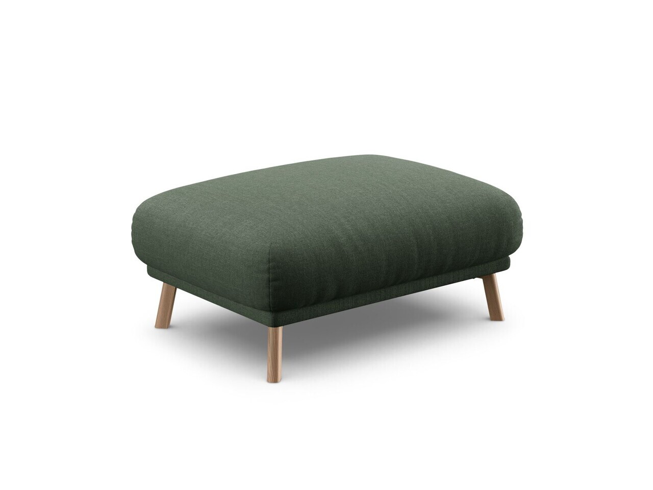 Taburet, Naomi, Micadoni Home, 100x70x41 cm, tesatura structurata, verde muschi — imaginea 4