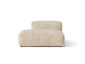 Modul stanga pentru canapea, 2 locuri, Martina-212, Micadoni Home, 133x106x75 cm, velur, bej deschis