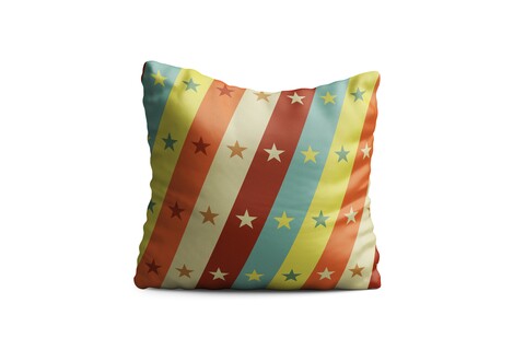 Perna decorativa circus design, oyo kids, 43x43 cm, poliester, multicolor