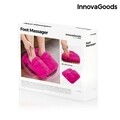 Aparat de masaj pentru picioare InnovaGoods, 30x30x7 cm, cu baterii, roz