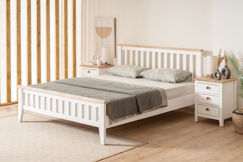 Pat dublu, Alfa Design, Inci Modern Country, Stejar alb